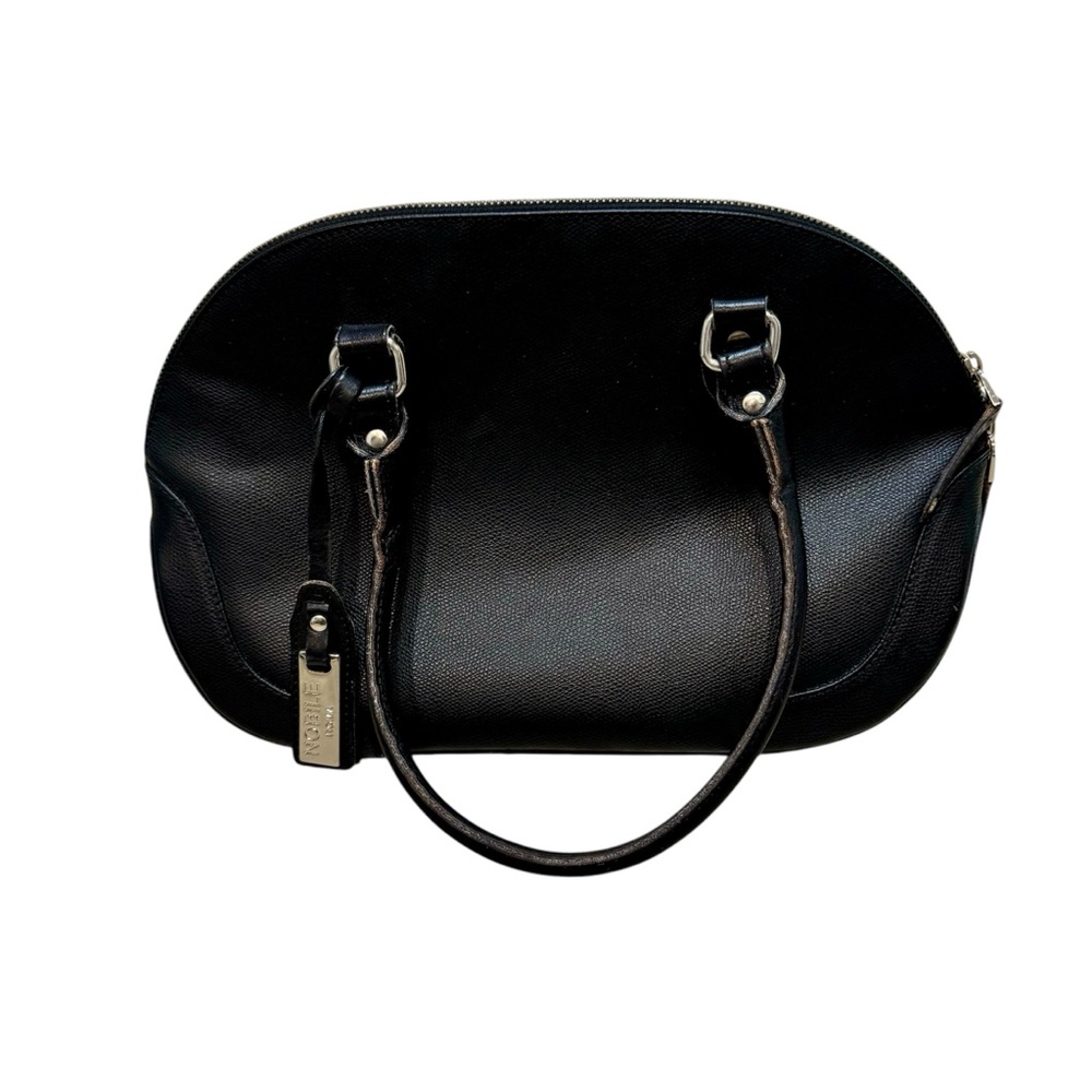 Nobile Roma Medium Black Leather Shoulder Purse Made in Italy